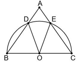 V&igrave; \(\widehat {{\rm{DOE}}}\)l&agrave; g&oacute;c ở t&acirc;m chắn &nbsp; (ảnh 1)