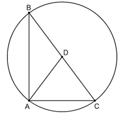Cho tam giác ABC vuông tại A có AC = 3 cm, AB = 4 cm. Gọi D là trung điểm  (ảnh 1)