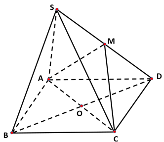 Chọn A Ta có \(O = AC \cap BD \Rightarro (ảnh 1)