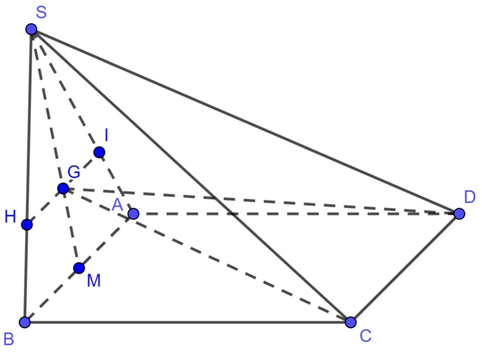 Chọn \(\left( {SAB} \right)\) chứa \(SA\) (ảnh 1)