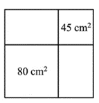 Một tấm nhôm hình vuông lớn, người thợ quảng cáo cần cắt ra hai hình vuông nhỏ hơn để trang trí.  Khi đó:  (ảnh 1)