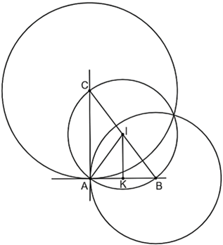 Cho tam giác ABC có AB = 3 cm, AC = 4 cm và BC = 5 cm. Khi đó:  (ảnh 1)