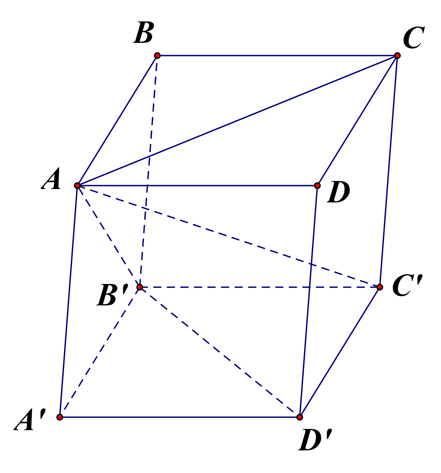 Cho hình lập phương ABCD.A'B'C'D' cạnh a. (ảnh 1)