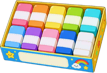 Đếm số cục tẩy. Có bao nhiêu cục tẩy?  (ảnh 1)