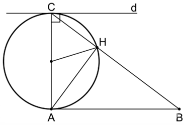 Vậy trong c&aacute;c đường thẳng d, HB, (ảnh 1)