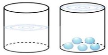 Một ly nước dạng hình trụ có chiều cao là 15 cm , đường kính đáy là 5 cm , lượng nước tinh khiết trong ly cao 10 cm . Ly nước được đặt cố định trên mặt bàn bằng phẳng như hình vẽ bên.  a) Tính thể tích lượng nước tinh khiết được chứa trong ly. (ảnh 1)