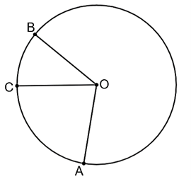 Cho đường tr&ograve;n (O; R). Tr&ecirc;n đường tr&ograve;n đ&oacute; lấy 3 điểm A, B, C sao cho \(\widehat {{\rm{AOB}}} = 3\widehat {{\rm{BOC}}}\). Hỏi độ d&agrave;i cung AB nhỏ gấp bao nhi&ecirc;u lần độ d&agrave;i cung BC nhỏ? (ảnh 1)