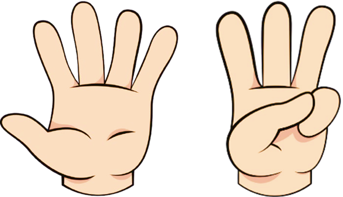 Bàn tay trong hình giơ lên mấy ngón tay?  (ảnh 1)
