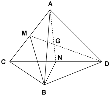 Trong mặt phẳng \(\left( {ACD} (ảnh 1)
