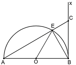 Cho nửa đường tr&ograve;n (O) (ảnh 1)
