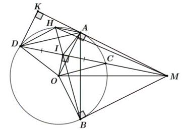 Cho đường tr&ograve;n \(\left( O \right)\) v&agrave; một điể (ảnh 2)
