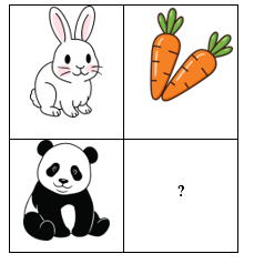 Choose the shape that completes the bottom pair so it shares the same relationship as the top pair. (ảnh 1)