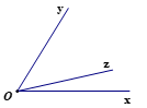 Trong c&aacute;c h&igrave;nh vẽ sau, h&igrave;nh vẽ n&agrave;o thể hiện tia \[Oz\] l&agrave; tia ph&acirc;n gi&aacute;c của \[\widehat {xOy}\]? (ảnh 2)