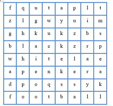 Find the words. (ảnh 1)