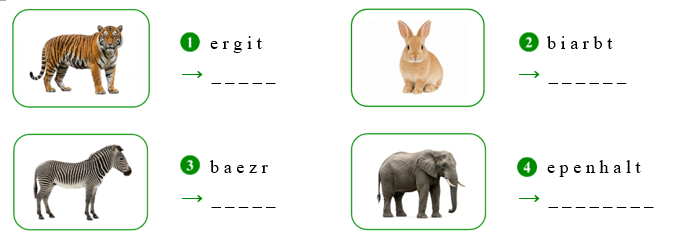 Reorder the letters. e r g i t ⟶ _ _ _ _ _ (ảnh 1)