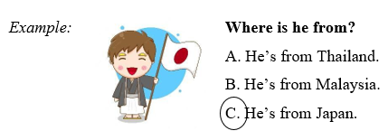 What school activity does he like? (ảnh 1)