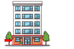 Listen and choose the correct answer. Where’s the library? (ảnh 1)