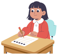 doing / is / She / quiz. / a  _________________________________. (ảnh 1)