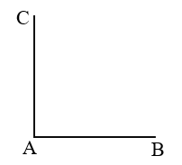 Góc đỉnh A, cạnh AB và AC có số đo góc: (ảnh 1)