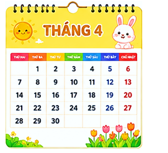 Ngày 25 tháng 4 là thứ mấy? (ảnh 1)