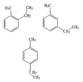 Ứng với công thức C9H12 có bao nhiêu đồng phân có 2 nhánh alkyl gắn vào vòng thơm? (ảnh 1)