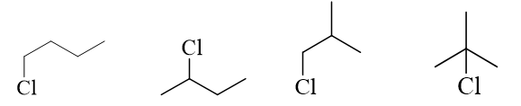 Số đồng phân cấu tạo có cùng công thức phân tử C4H9Cl là (ảnh 1)