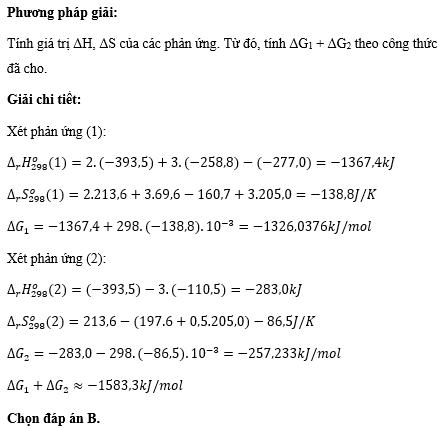 Ethanol (C2H5OH) là một loại nhiên liệu sinh học được sử dụng phổ biến. Khi cháy hoàn toàn, ethanol tạo ra CO2 và H2O. Ngoài ra, trong một số quá trình công nghiệp, CO có thể bị oxi hóa thành CO2. Cho hai phản ứng sau: (ảnh 2)
