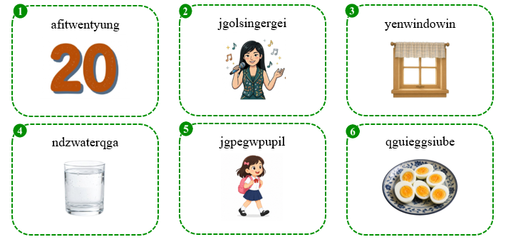 Find and circle the word. (ảnh 1)