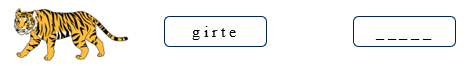 Order the letters. There is one example. g i r t e (ảnh 1)