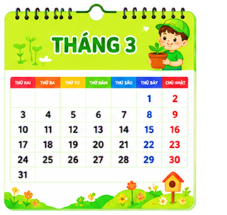 Chủ nhật đầu tiên của tháng 3 là: (ảnh 1)