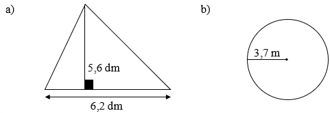 Tính diện tích của hình sau (ảnh 1)