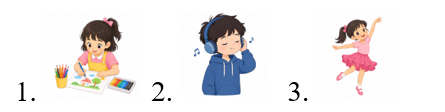 Listen and tick (v) the correct picture. (ảnh 2)