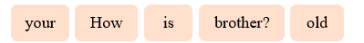 Reorder the words. (ảnh 1)