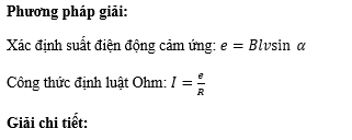 Thanh đồng MN khối lượng m=2g trượt đều không ma sát với vận tốc v=5m/s trên hai thanh đồng thẳng song song cách nhau một khoảng l=50cm. Từ trường  B  vuông góc với mặt phẳng chứa hai thanh và có hướng như hình vẽ, độ lớn B=0,2T.  (ảnh 2)