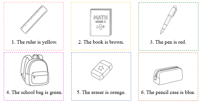 Read and colour. (ảnh 1)