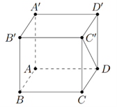 Cho hình lập phương ABCD.A′B′C′D′. Tính góc giữa hai đường thẳng AB và C′D. (ảnh 1)