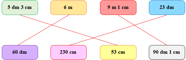 Nối các số đo bằng nhau. (ảnh 2)