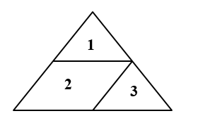  Hình bên có số hình tam giác là:  (ảnh 2)