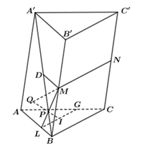 Cho hình lăng trụ tam giác ABC.A'B'C'. Gọi E, F lần lượt là trung điểm của các cạnh AC và A'B'. Xét tính đúng sai của các khẳng định sau: (ảnh 1)