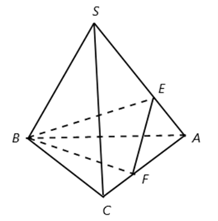 Cho hình chóp S.ABC. Các điểm E, F lần lượt thuộc cạnh SA, AC sao cho SE/SA = 2/3, AF/AC = 2/3. Giao điểm của đường thẳng SC và mặt phẳng (BEF) là giao điểm của đường thẳng SC với đường thẳng (ảnh 1)