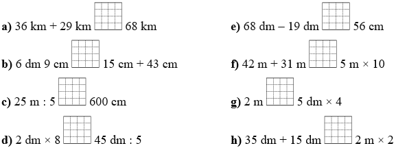 Điền dấu >, <, = thích hợp vào ô trống. (ảnh 1)