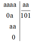 Tìm thương của phép chia a aaa cho aa (ảnh 1)