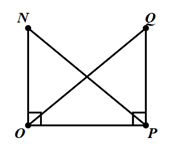 Cho h&igrave;nh vẽ dưới đ&acirc;y:  Cần th&ecirc;m điều kiện để \(\Delta NOP = \Delta QPO\) theo trường hợp cạnh huyền &ndash; cạnh g&oacute;c vu&ocirc;ng l&agrave; (ảnh 1)