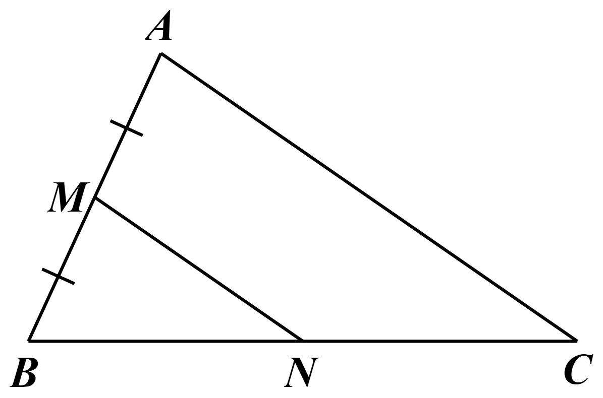 X&eacute;t \(\Delta ABC\) c&oacute; \(M\) l&agrave; trung (ảnh 1)
