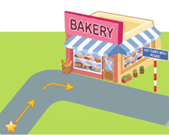 How can I get to the bakery? - _________ (ảnh 1)