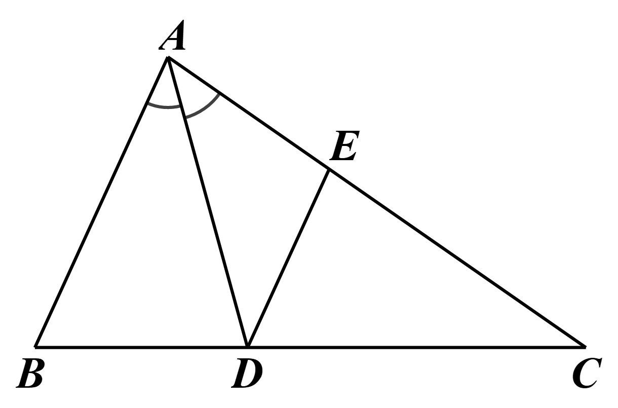 V&igrave; \(DE\,{\rm{//}}\,AB\) n&ecirc;n \(\frac{{AE} (ảnh 1)