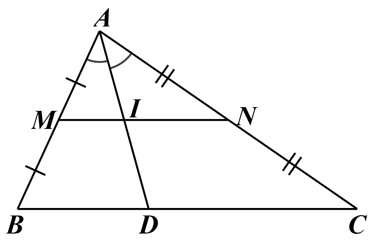 V&igrave; \(DE\,{\rm{//}}\,AB\) n&ecirc;n \(\frac{{AE} (ảnh 1)
