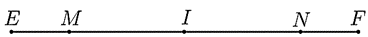 &nbsp;Ta c&oacute;: \(EF = EM + MN + NF\) hay \(6 = 1 + (ảnh 1)