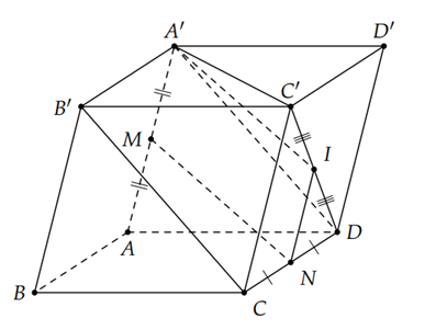 Phương pháp giải: \({\rm{cos}}\l (ảnh 1)