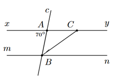 Vì \(xy\parallel mn\) nên \(\widehat {xAB} = \ (ảnh 1)